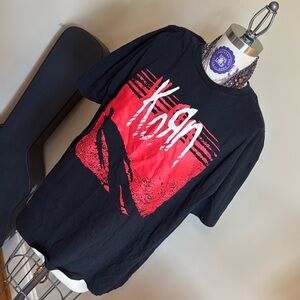 Black and Red Graphic T-Shirt